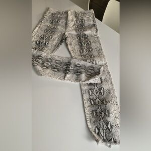 Zara Snake Print Denim